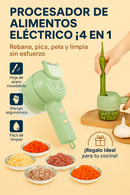 Procesador de Alimentos Eléctrico Inalámbrico 4 en 1